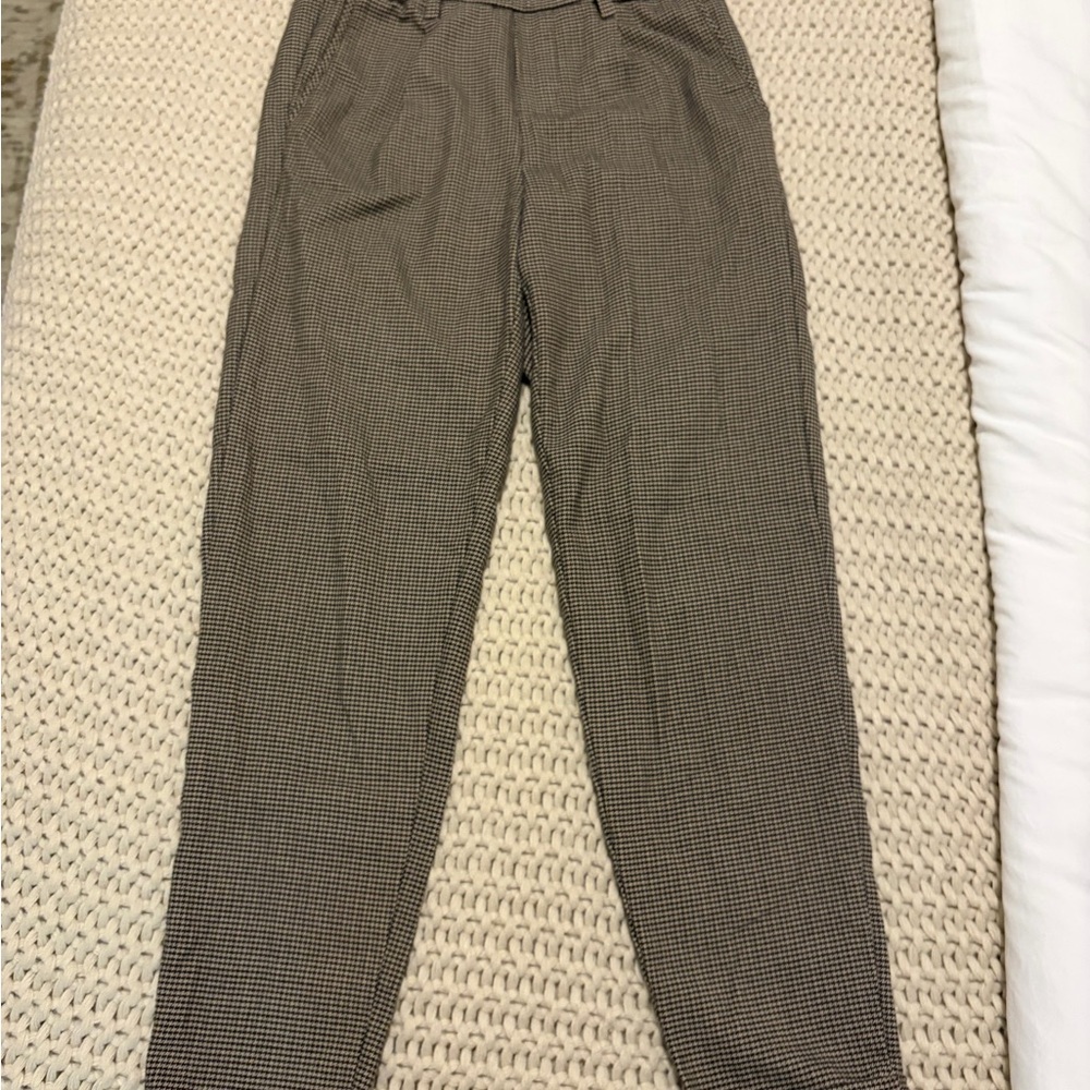 Brown Checkered Trousers size XS